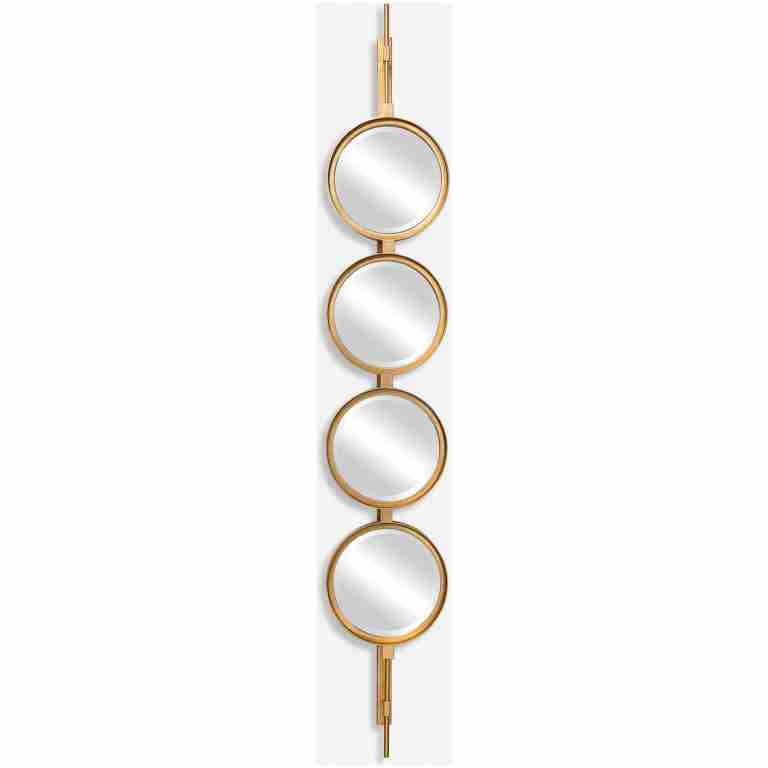 Button-Gold Mirror