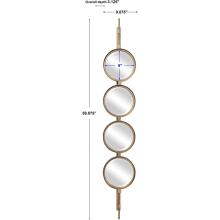 Button-Gold Mirror