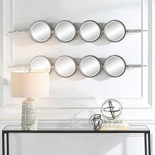 Button-Silver Mirror