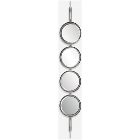 Button-Silver Mirror