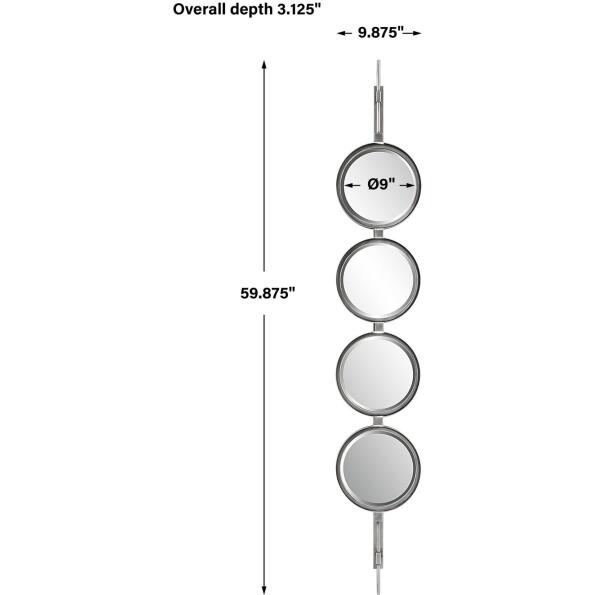 Button Silver Mirror