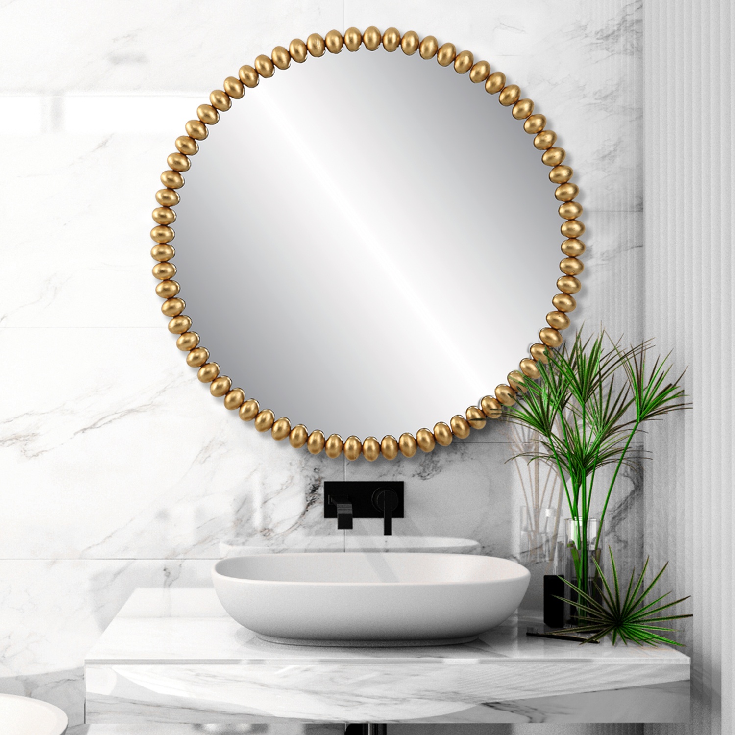 Byzantine-Round Gold Mirror
