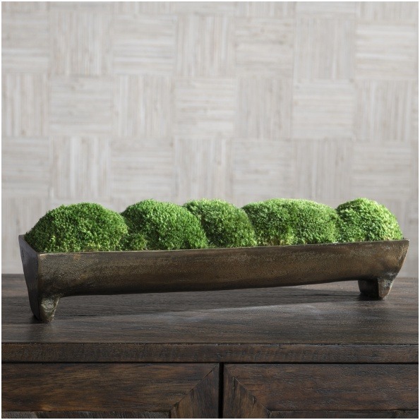 Uttermost Canal Moss Small Centerpiece