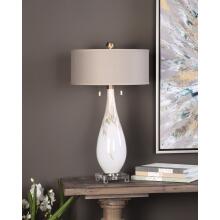 Cardoni-White Glass Table Lamp