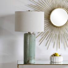Callais-Crackled Aqua Table Lamp