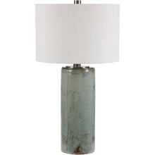 Callais-Crackled Aqua Table Lamp