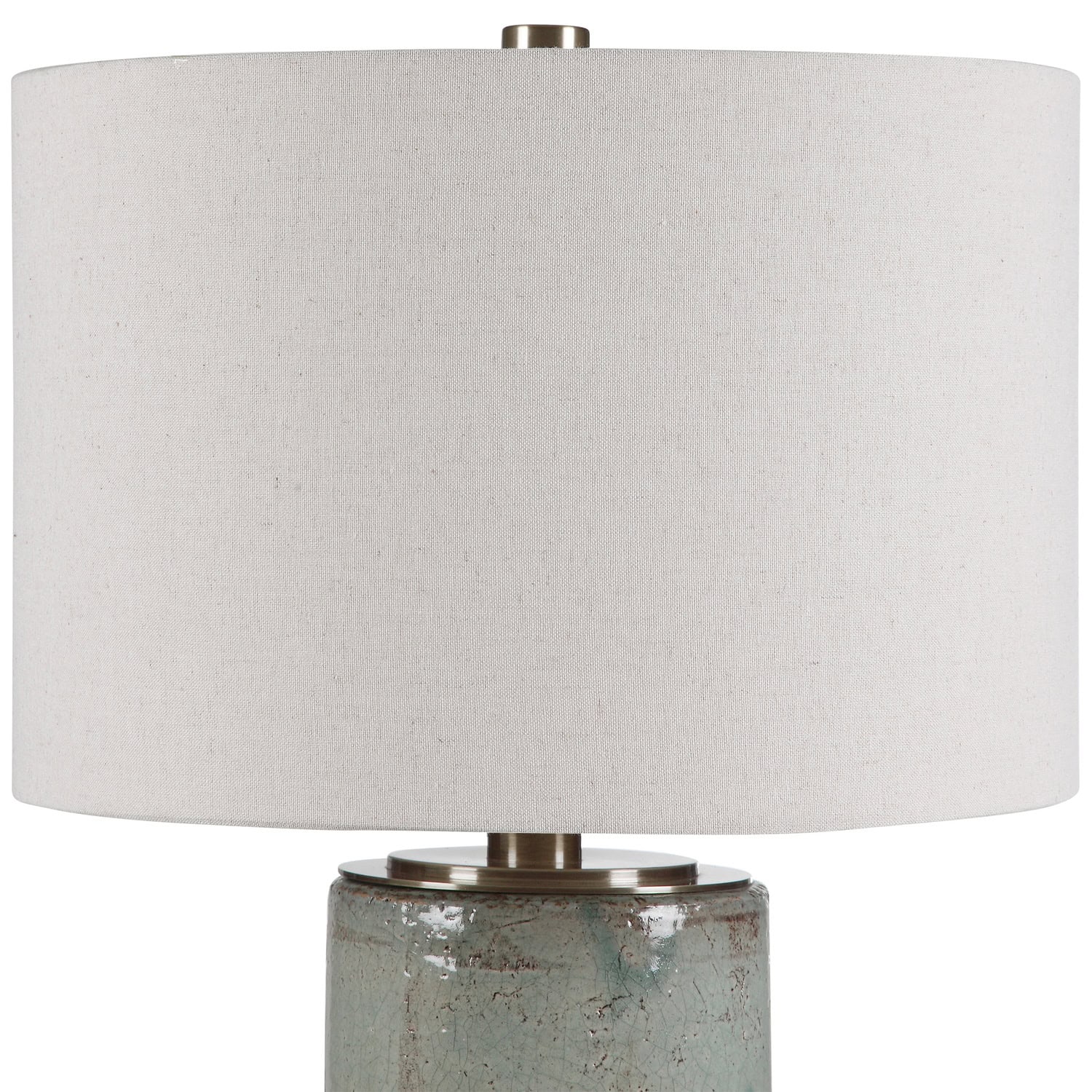 Callais-Crackled Aqua Table Lamp