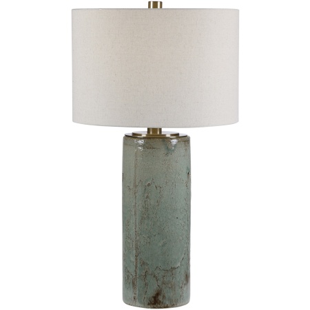 Callais-Crackled Aqua Table Lamp