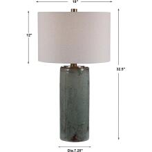 Callais-Crackled Aqua Table Lamp