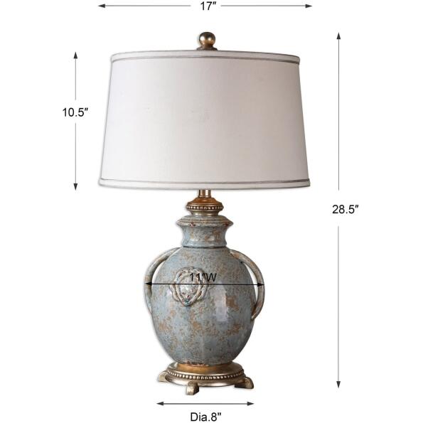 Cancello Blue Glaze Lamp