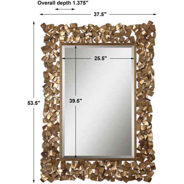 Capulin Antique Gold Mirror