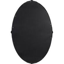 Carrick-Black Oval Mirror