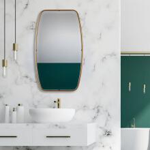 Canillo-Antiqued Gold Mirror