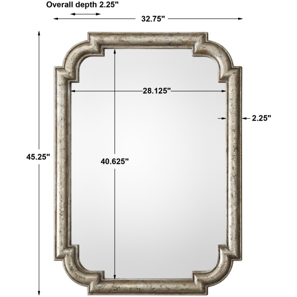 Calanna Antique Silver Mirror