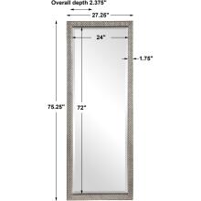 Cacelia-Metallic Silver Mirror
