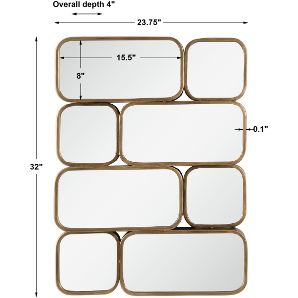 Canute Modern Gold Mirror