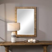 Cape-Natural Rattan Mirror