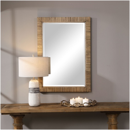 Uttermost Cape Natural Rattan Mirror