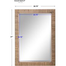 Cape-Natural Rattan Mirror
