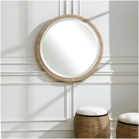 Uttermost Carbet Round Rope Mirror