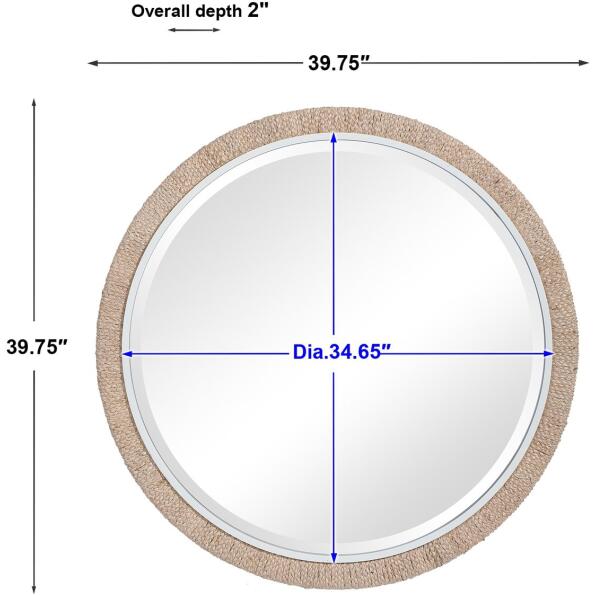 Carbet Round Rope Mirror