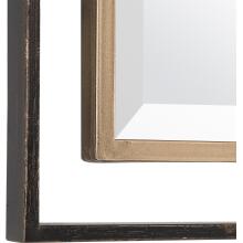 Carrizo-Gold & Bronze Rectangle Mirror