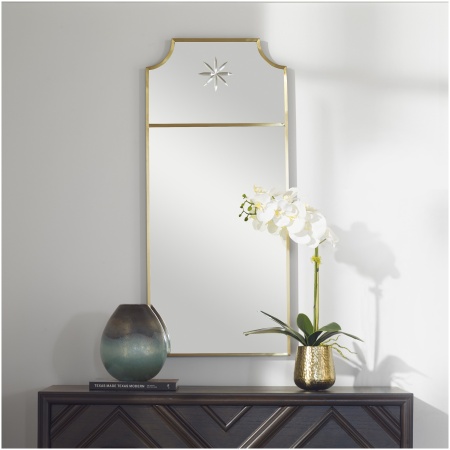 Uttermost Caddington Tall Brass Mirror