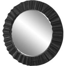 Caribou-Dark Espresso Round Mirror