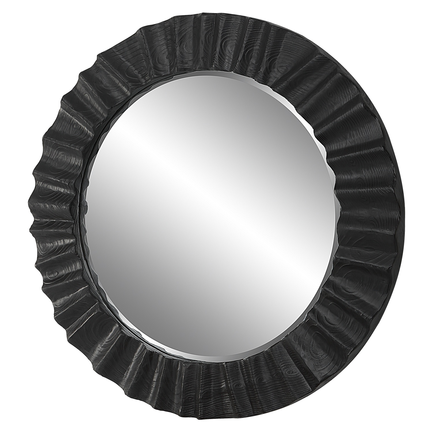 Caribou-Dark Espresso Round Mirror