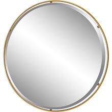 Canillo-Gold Round Mirror
