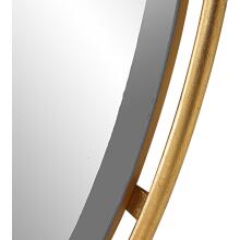 Canillo-Gold Round Mirror