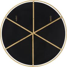 Canillo-Gold Round Mirror