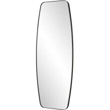 Caspian-Curved Black Dressing Mirror