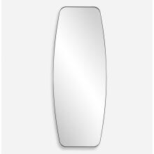 Caspian-Curved Black Dressing Mirror