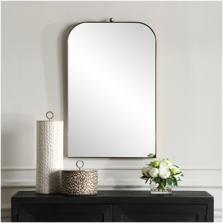 Uttermost Cassidy Brass Arch Mirror