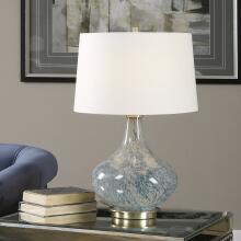 Celinda-Blue Gray Glass Lamps