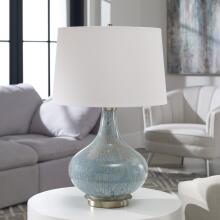 Celinda-Blue Gray Glass Lamps