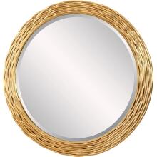 Celeste-Gold Round Mirror