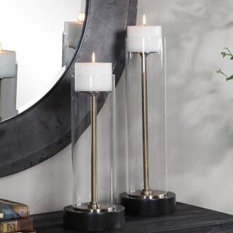 Uttermost Charvi Glass Candleholders