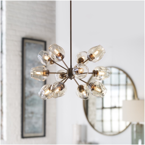 Uttermost Chet 12 Light Sputnik Chandelier