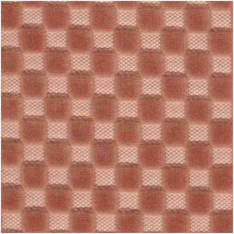 Checker/Salmon - Multi Purpose Fabric Suitable For Drapery