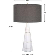 Citadel-White Marble Table Lamp