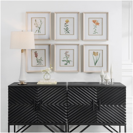 Uttermost Classic Botanicals Framed Prints Set/6