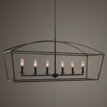 Clayton-Kitchen Island Lights | Linear Pendant | Linear Chandelier