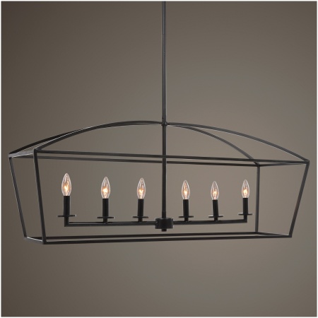 Uttermost Clayton 6 Light Linear Chandelier