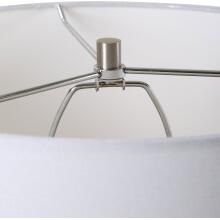 Clear Sky-Blue Glass Table Lamp