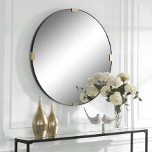Clip-Modern Round Mirror