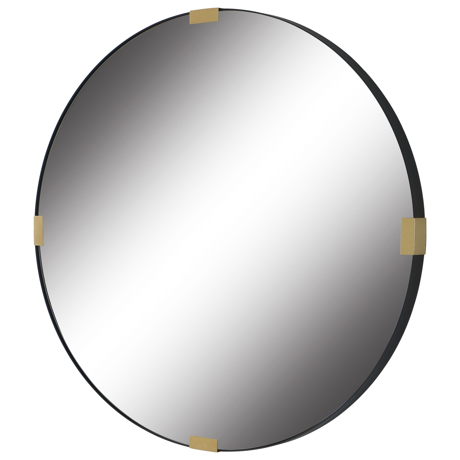 Clip-Modern Round Mirror