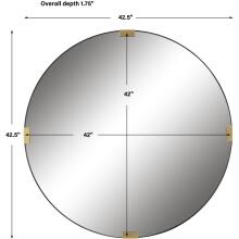 Clip-Modern Round Mirror
