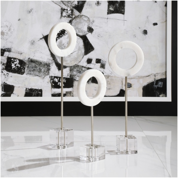 Coin Toss Marble Rings